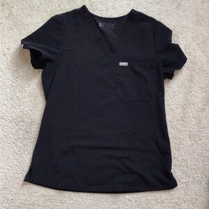 Figs Women's Black Scrub Top